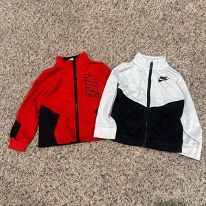 Nike Kids' Red and Black Jacket Set